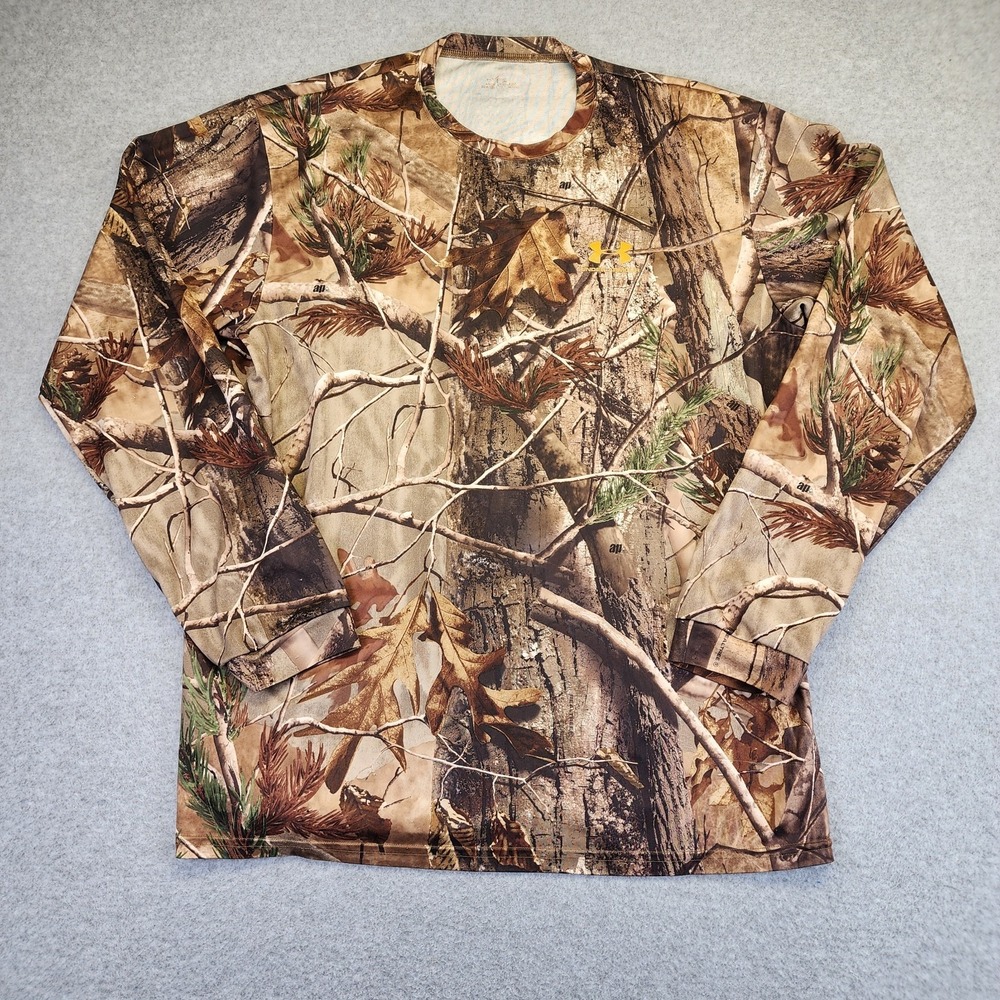 Under Armour AP HD Men's Large Long Sleeve Shirt‎ Camouflage Hunting Baselayer